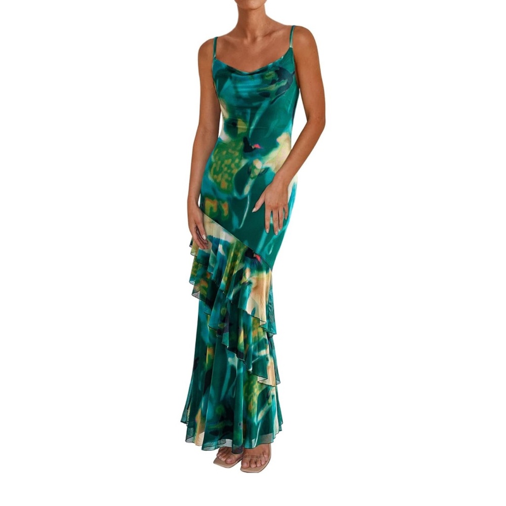 Multi-color ASOS maxi dress